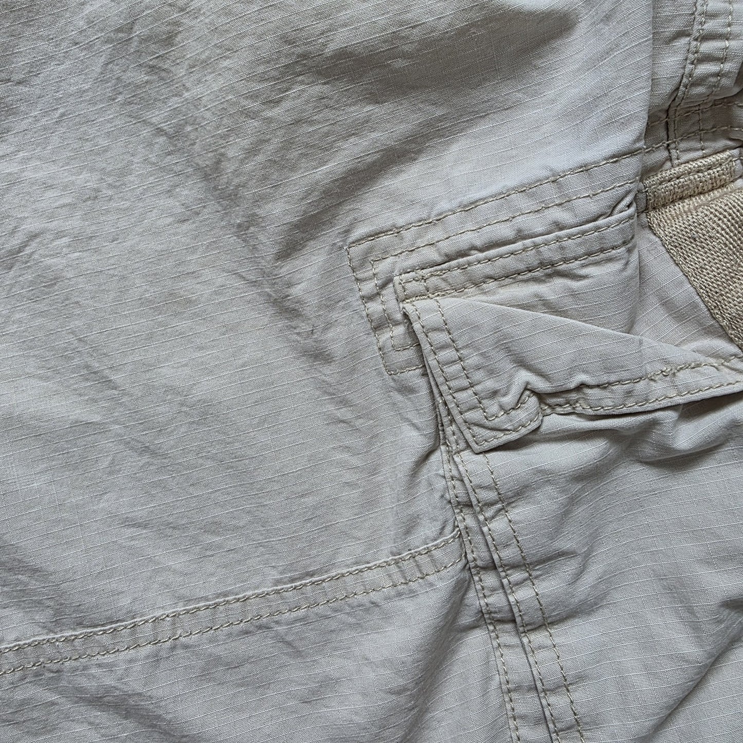 Tommy Hilfiger Shorts Mens W40 Beige Cargo Utility Hiking 100% Cotton