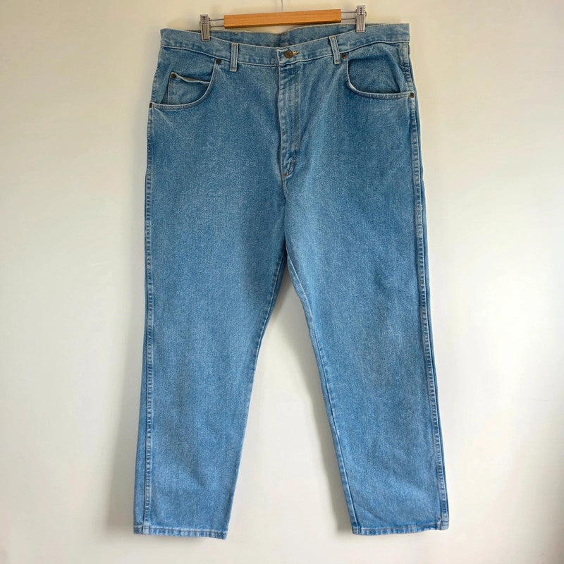 Wrangler Rugged Wear Jeans W42 L32 Relaxed Straight Blue Denim Workwear Western