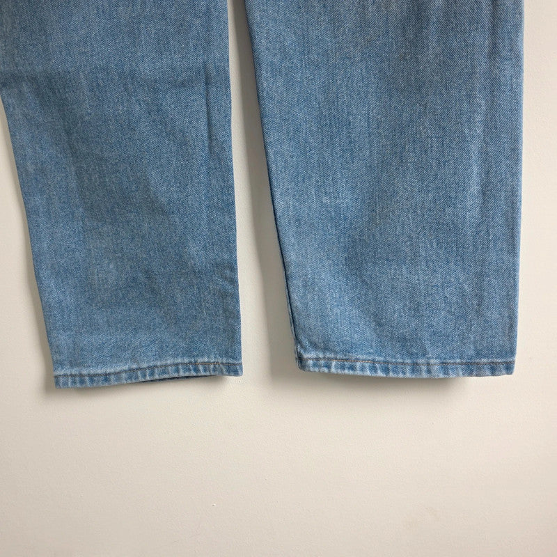 Wrangler Rugged Wear Jeans W42 L32 Relaxed Straight Blue Denim Workwear Western