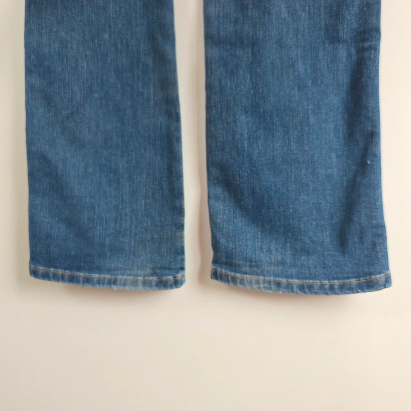 Wrangler Women's Bootcut Jeans W33 L33 Blue Stretch Denim Regular Body Fit