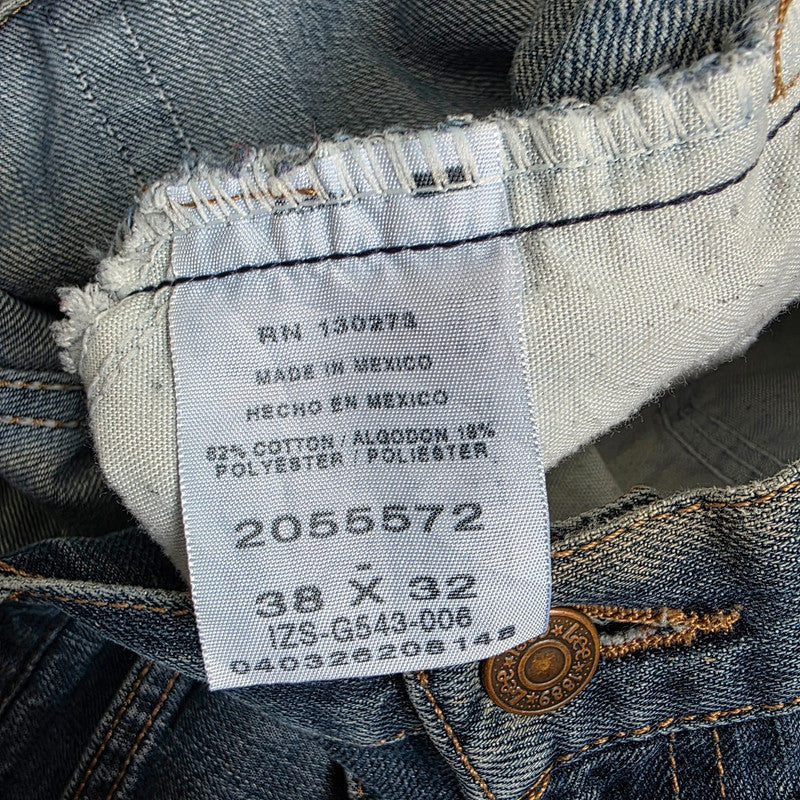 Lee Relaxed Fit Jeans W38 L29 Blue Denim Relaxed Straight Leg Mens