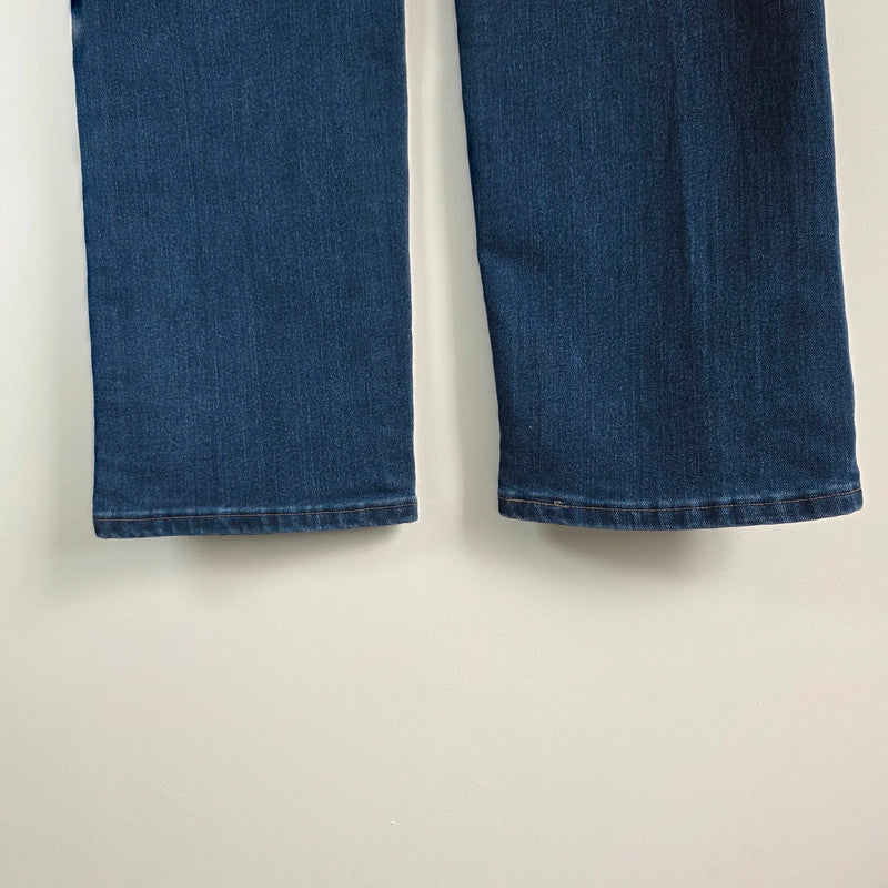 Lee Relaxed Fit Jeans Women's W32 L31 Blue Stretch Denim Straight Leg High Rise