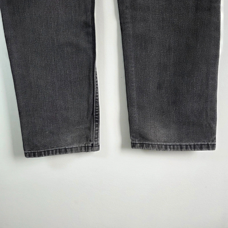 Vintage Lee Regular Fit Jeans W29 L31 Black Grey Denim USA Fabric Men's