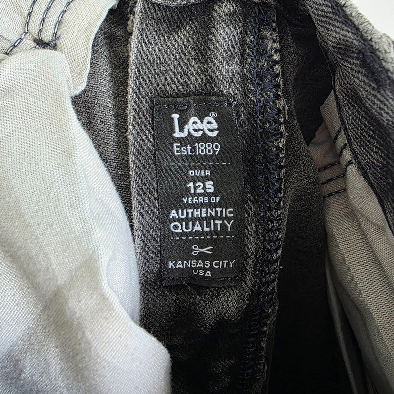 Vintage Lee Regular Fit Jeans W29 L31 Black Grey Denim USA Fabric Men's