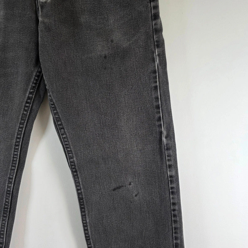 Vintage Lee Regular Fit Jeans W29 L31 Black Grey Denim USA Fabric Men's