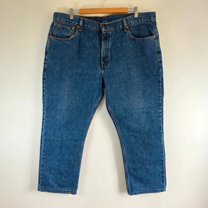 Vintage Levi's 581 Jeans W40 L26 Blue Relaxed Tapered Denim Straight Leg