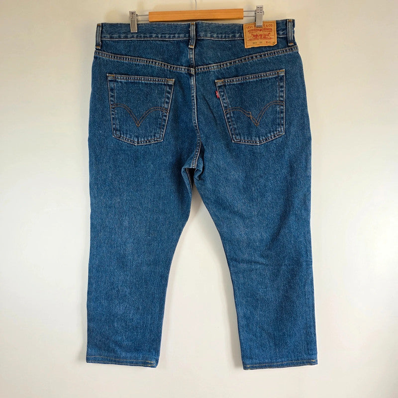 Vintage Levi's 581 Jeans W40 L26 Blue Relaxed Tapered Denim Straight Leg