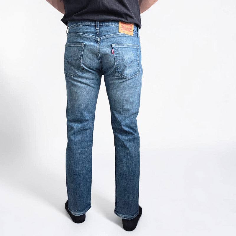 Levi's 505 Jeans W31 L30 (Tagged W31 L32) Blue Regular Straight Stretch Denim
