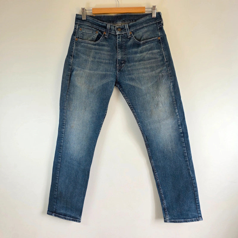 Levi's 505 Jeans W31 L30 (Tagged W31 L32) Blue Regular Straight Stretch Denim