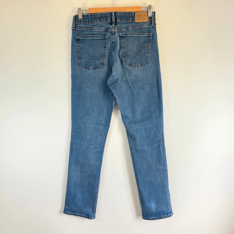 Levi's Signature Totally Shaping Straight Jeans Women's W29 L30 Blue Stretch