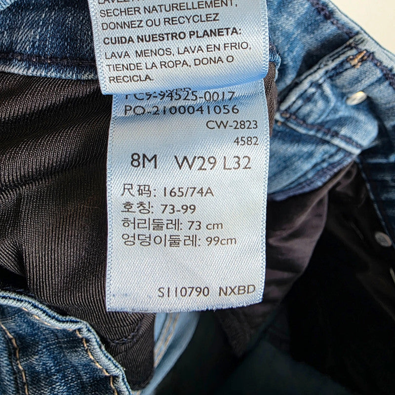 Levi's Signature Totally Shaping Straight Jeans Women's W29 L30 Blue Stretch