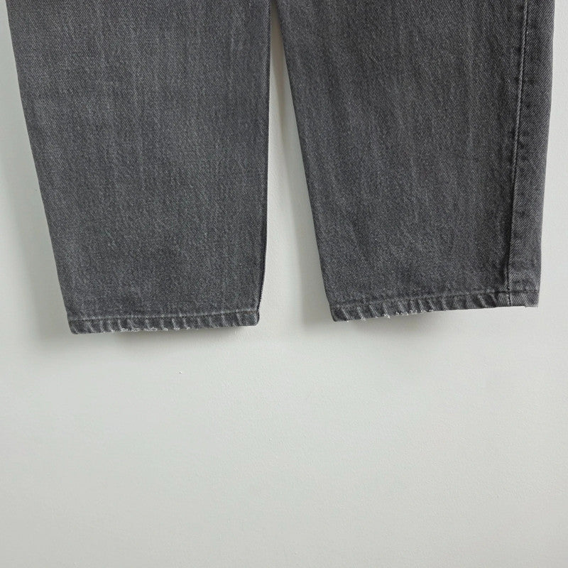 Vintage Levi's 901 High Rise Tapered Jeans W28 L29 Grey Black Mom Denim Women's