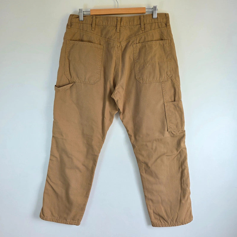 Wrangler Workwear Carpenter Trousers W34 L30 Tan Fleece Lined