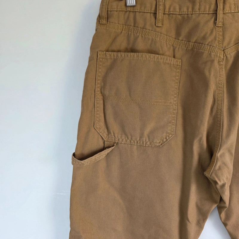 Wrangler Workwear Carpenter Trousers W34 L30 Tan Fleece Lined