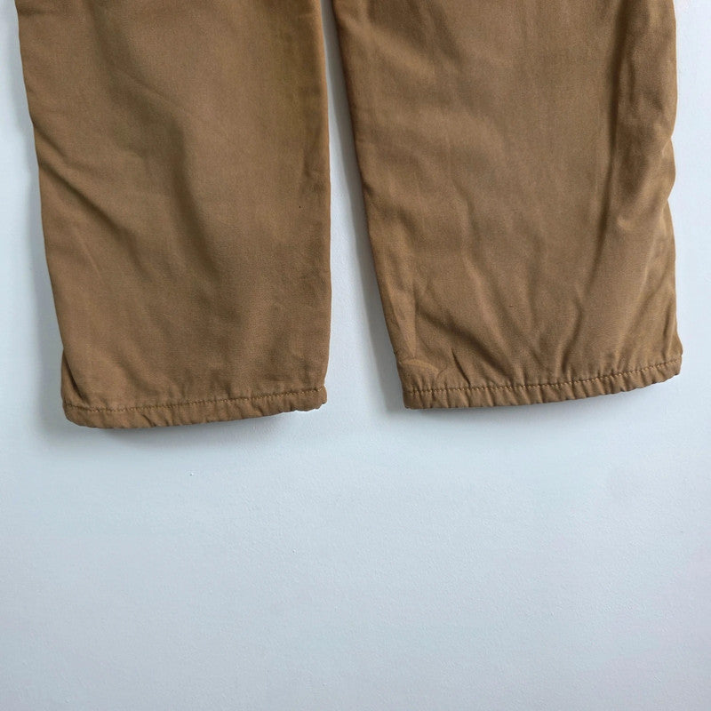 Wrangler Workwear Carpenter Trousers W34 L30 Tan Fleece Lined