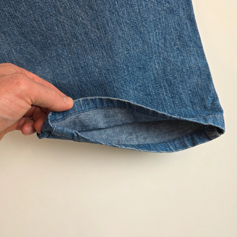 Wrangler Carpenter Jeans W44 L25 (Altered) Blue Workwear Utility Denim Pants Made In Mexico