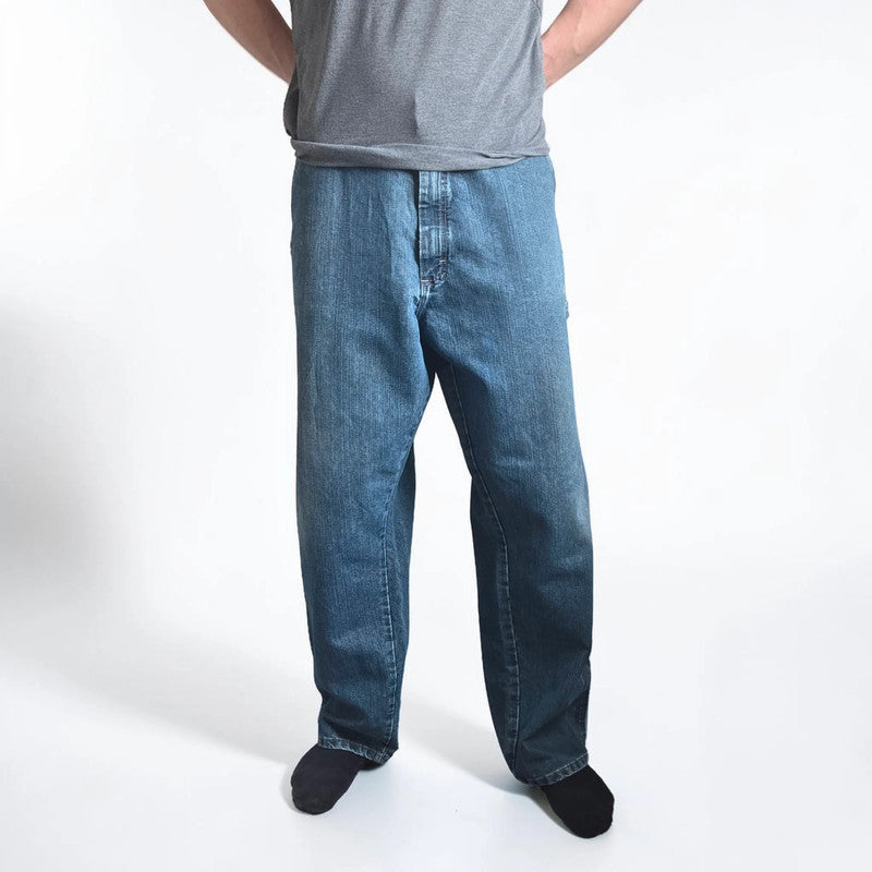 Wrangler Carpenter Jeans W40 L32 Blue Workwear Utility Baggy Denim Pants Relaxed
