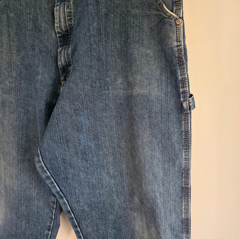Wrangler Carpenter Jeans W40 L32 Blue Workwear Utility Baggy Denim Pants Relaxed