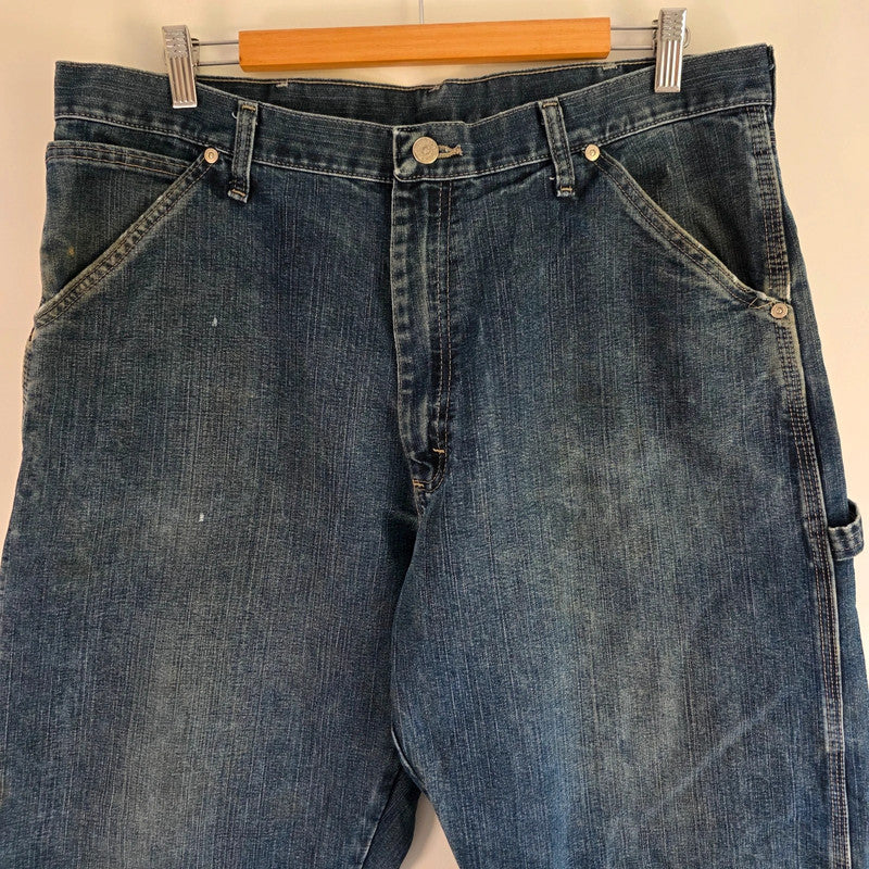 Wrangler Carpenter Jeans W36 L32 Blue Workwear Utility Denim Pants Relaxed Fit Baggy