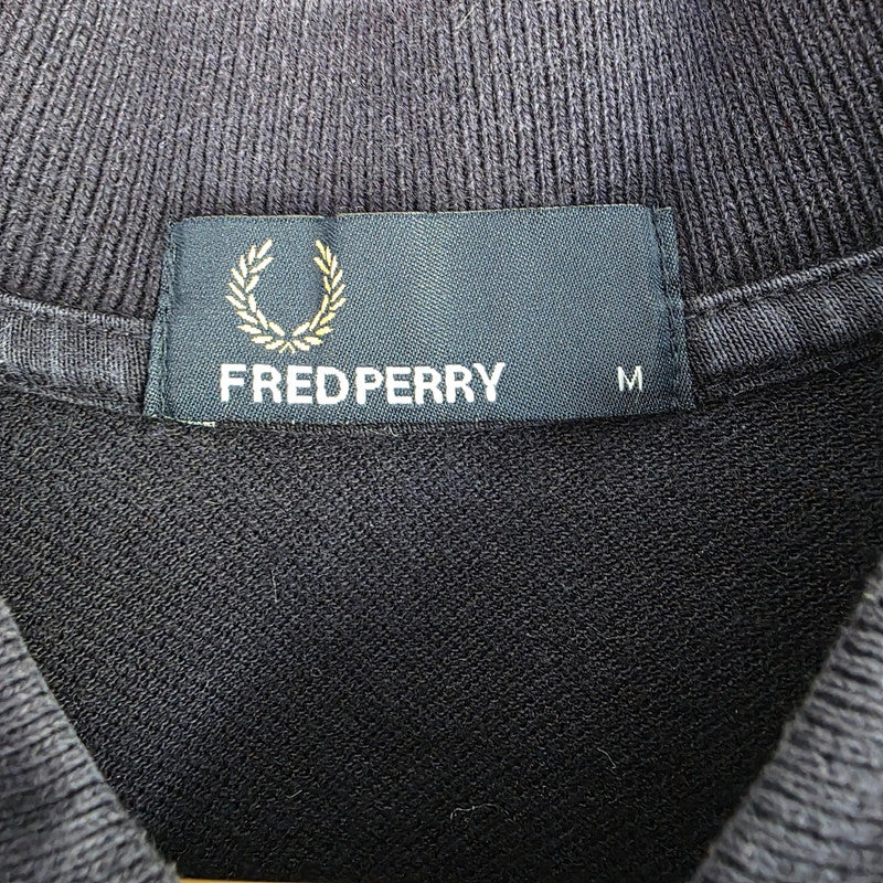 Fred Perry Twin Tipped Polo Shirt Navy Blue Cotton Logo Polo Men's Size M Mod Terrace