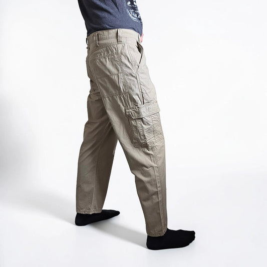 Wrangler Cargo Trousers Mens W36 L29 Beige Relaxed Fit Utility Combat Workwear Pants