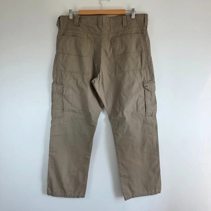 Wrangler Cargo Trousers Mens W36 L29 Beige Relaxed Fit Utility Combat Workwear Pants