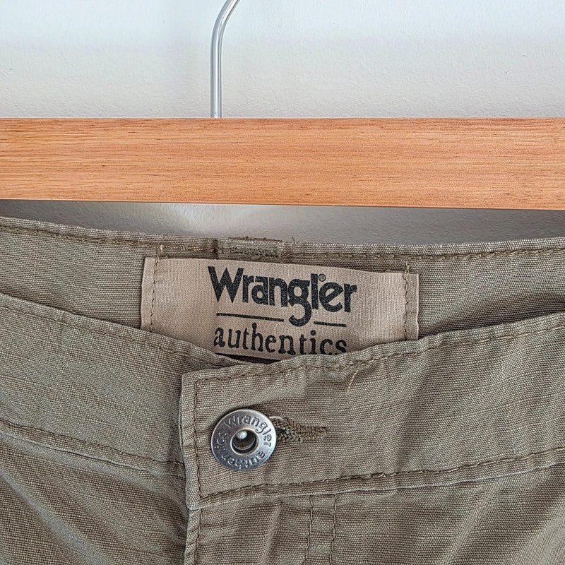 Wrangler Cargo Trousers Mens W36 L29 Beige Relaxed Fit Utility Combat Workwear Pants