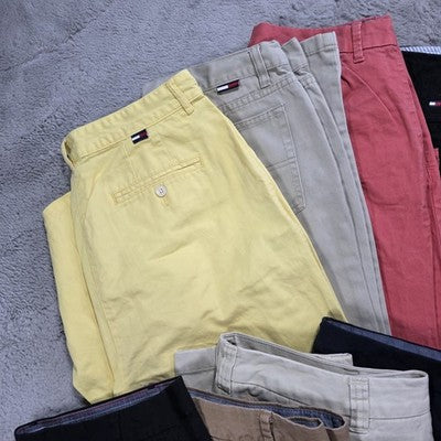 Job Lot 11x Tommy Hilfiger Womens Chino Trousers Mixed Sizes Grade A Reseller