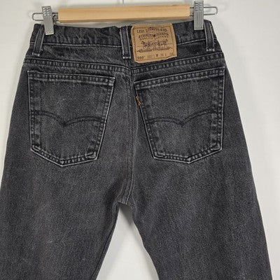 Vintage Levi's 550 Relaxed Fit Jeans W27 L28 (Tag W36 L34) Black Orange Tab USA?