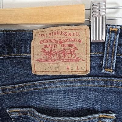 Vintage Levi’s 503 Jeans W30 L31 (Tag W31 L32) Blue Regular Straight Stretch