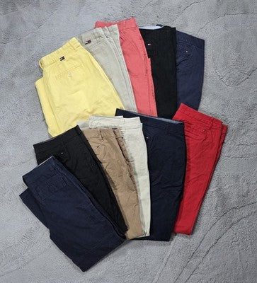 Job Lot 11x Tommy Hilfiger Womens Chino Trousers Mixed Sizes Grade A Reseller