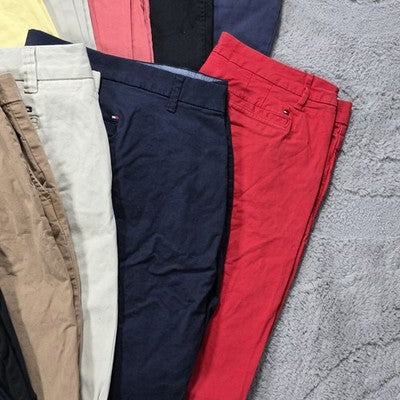 Job Lot 11x Tommy Hilfiger Womens Chino Trousers Mixed Sizes Grade A Reseller