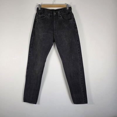 Vintage Levi's 550 Relaxed Fit Jeans W27 L28 (Tag W36 L34) Black Orange Tab USA?