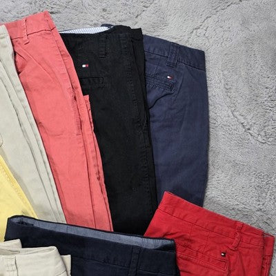 Job Lot 11x Tommy Hilfiger Womens Chino Trousers Mixed Sizes Grade A Reseller
