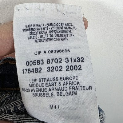 Vintage Levi’s 503 Jeans W30 L31 (Tag W31 L32) Blue Regular Straight Stretch