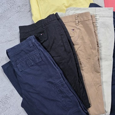 Job Lot 11x Tommy Hilfiger Womens Chino Trousers Mixed Sizes Grade A Reseller