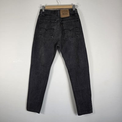Vintage Levi's 550 Relaxed Fit Jeans W27 L28 (Tag W36 L34) Black Orange Tab USA?