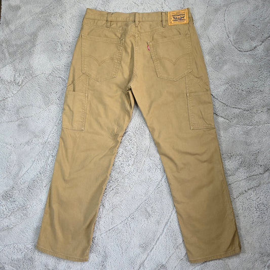 Levi’s Workwear 545 carpenter trousers W34 L32 men’s straight leg cotton elastane