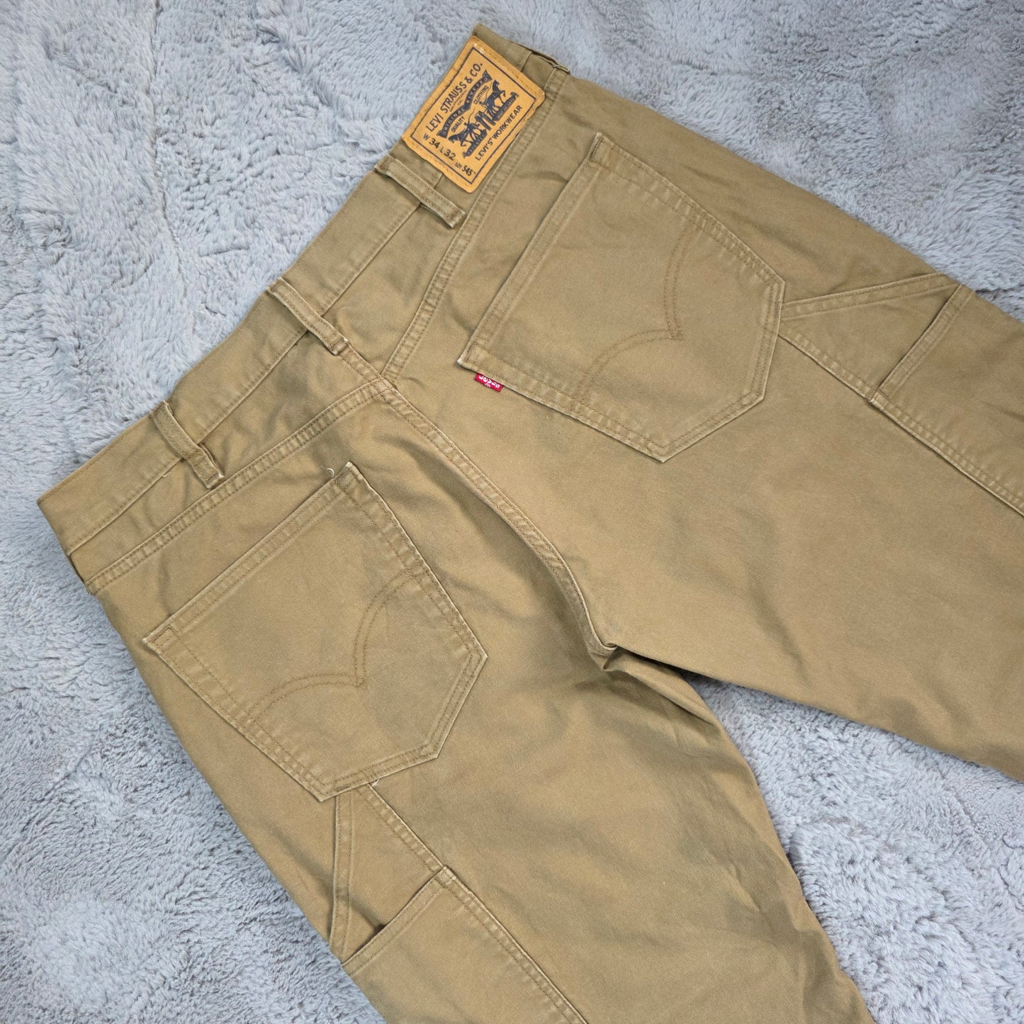 Levi’s Workwear 545 carpenter trousers W34 L32 men’s straight leg cotton elastane