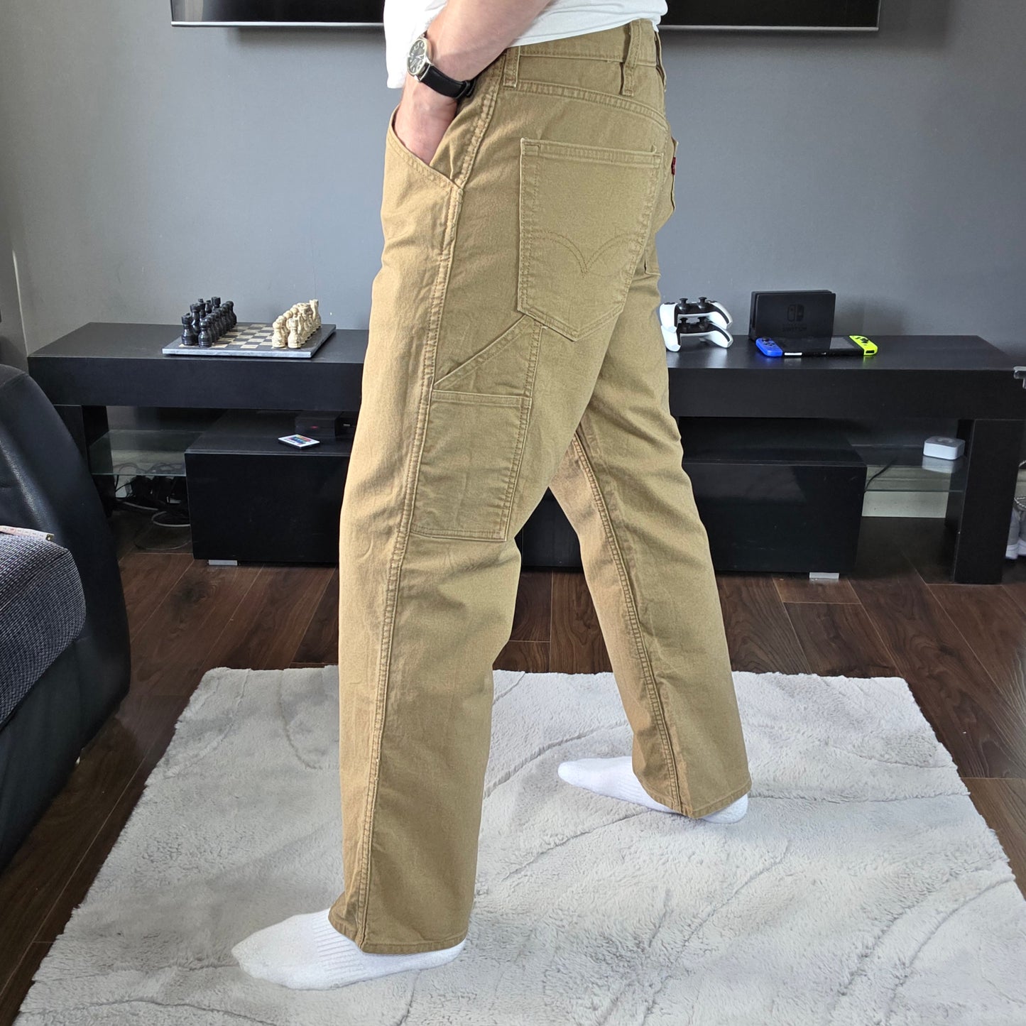 Levi’s Workwear 545 carpenter trousers W34 L32 men’s straight leg cotton elastane