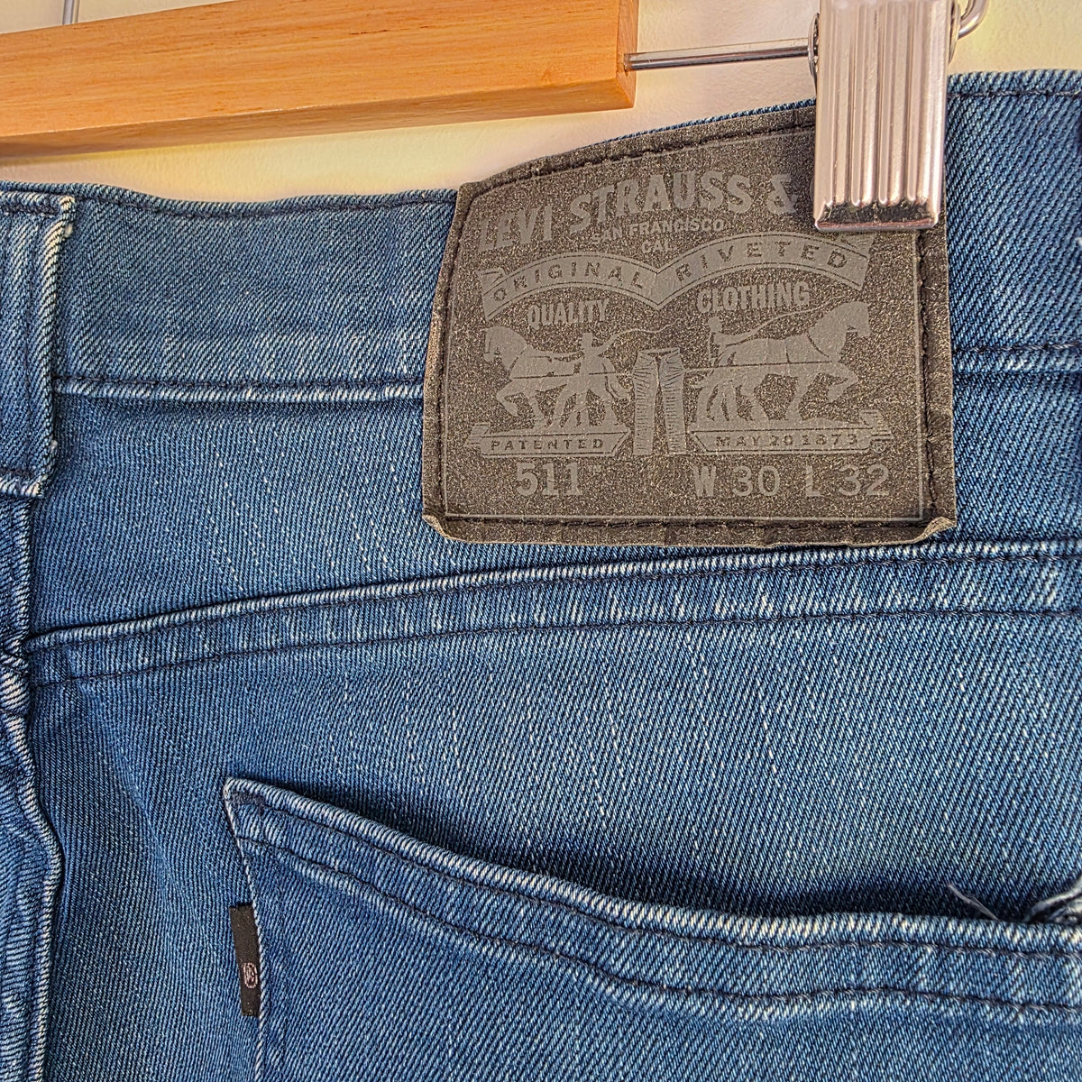 Levi’s 511 Slim Jeans W30 L31.5 Blue Stretch Men’s Slim Fit Denim