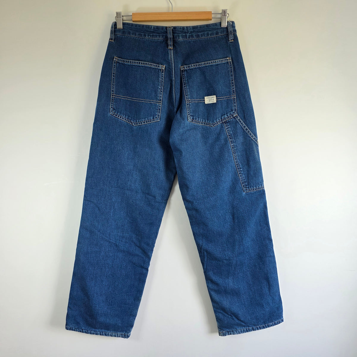 Gap Mechanic Carpenter Jeans W29 L30 Relaxed Fit Blue Fleece Lined Men’s