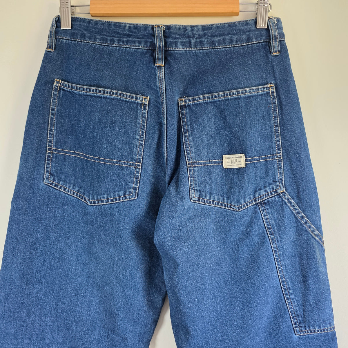 Gap Mechanic Carpenter Jeans W29 L30 Relaxed Fit Blue Fleece Lined Men’s