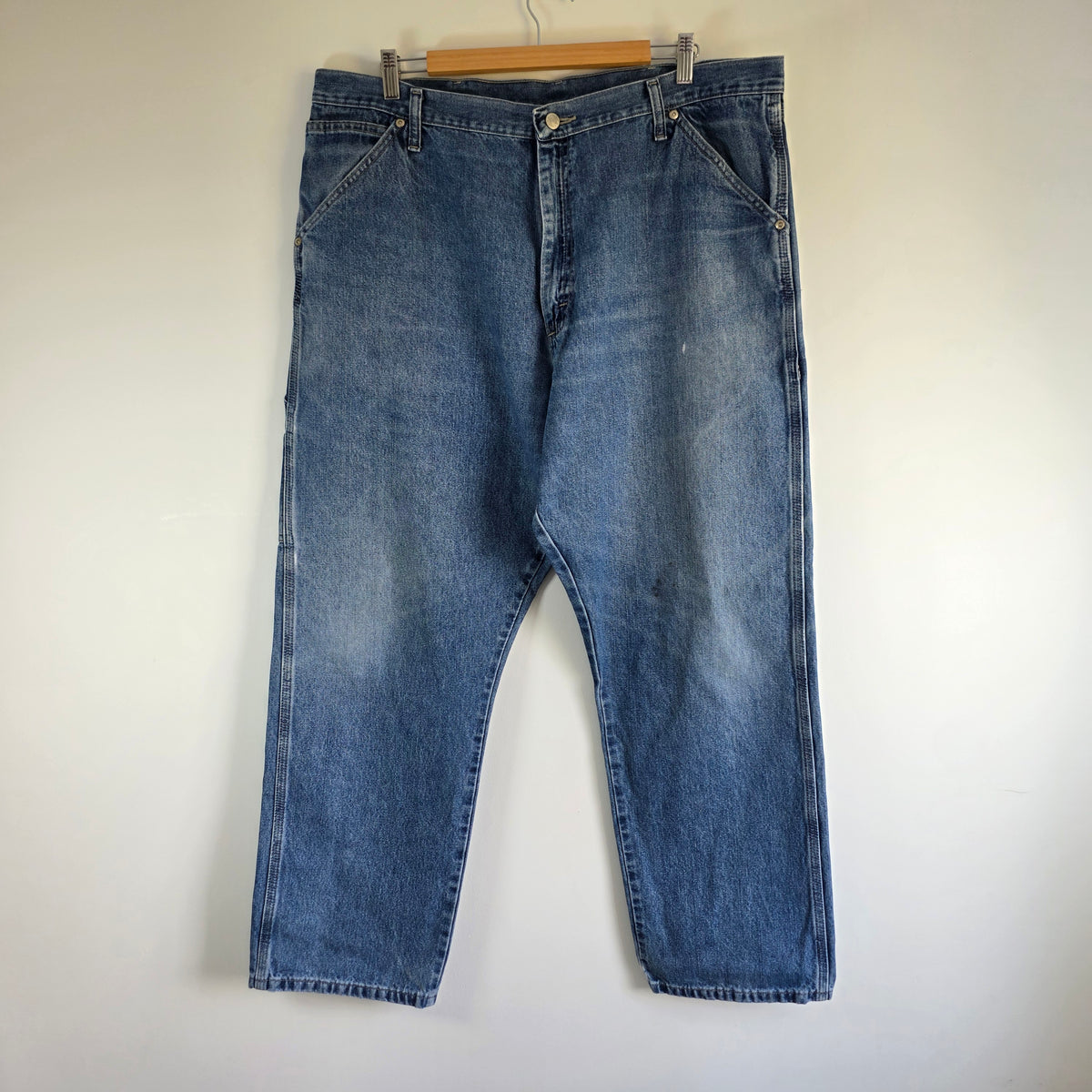 Wrangler Carpenter Jeans W39 L30 (W40 L30 Tag) Relaxed Fit Blue Men’s