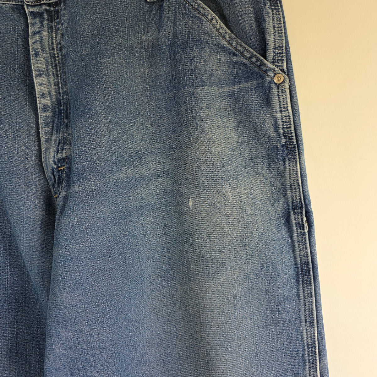 Wrangler Carpenter Jeans W39 L30 (W40 L30 Tag) Relaxed Fit Blue Men’s