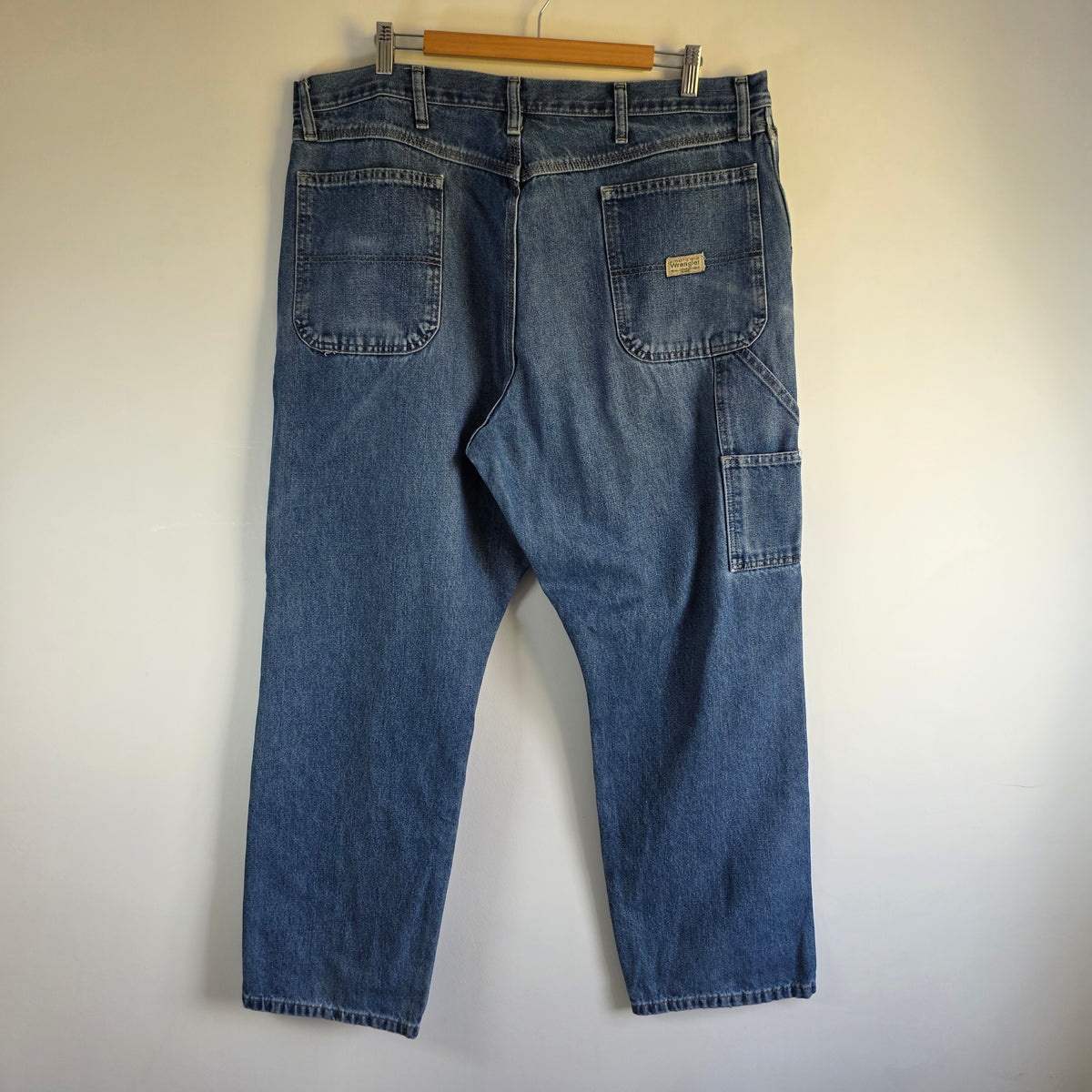 Wrangler Carpenter Jeans W39 L30 (W40 L30 Tag) Relaxed Fit Blue Men’s