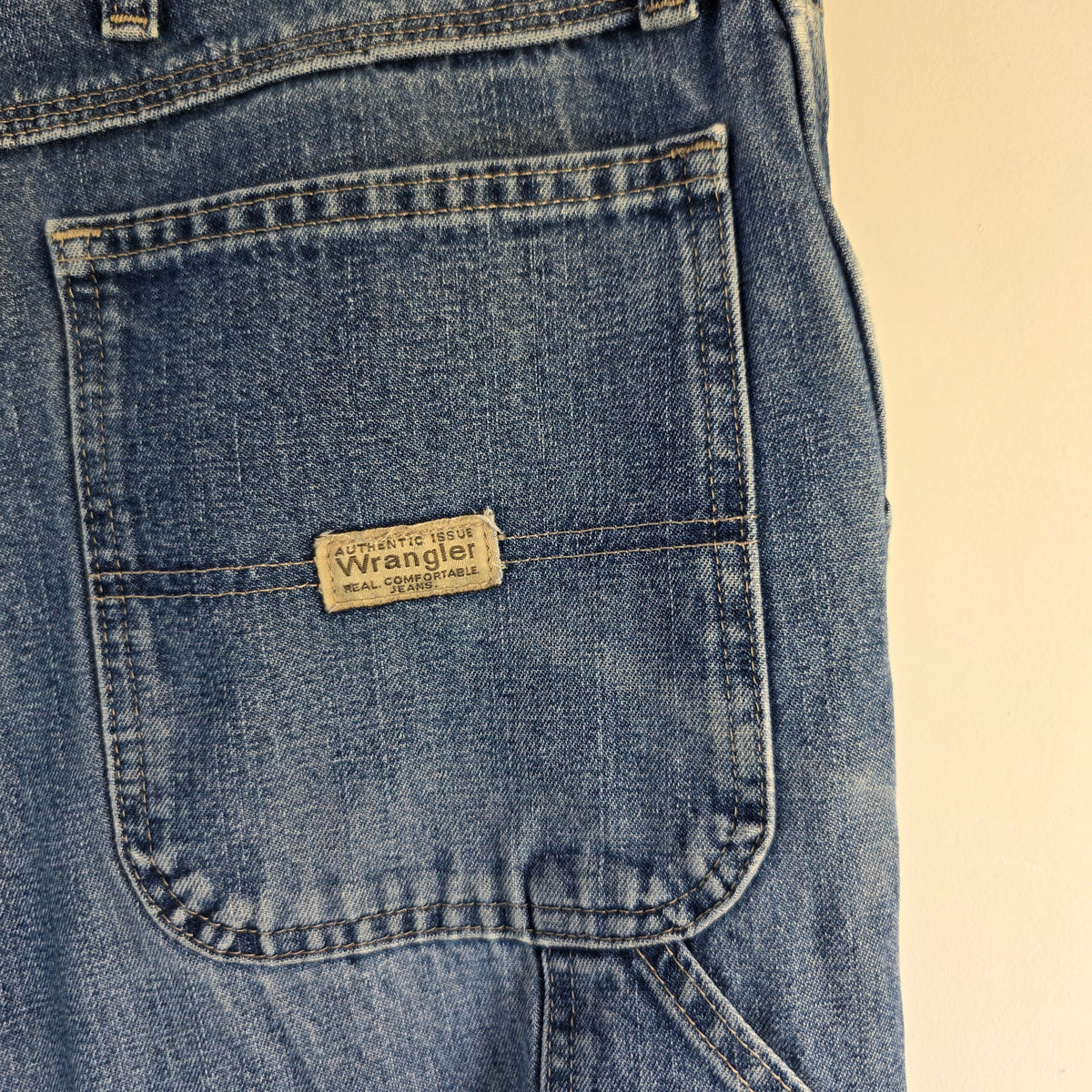 Wrangler Carpenter Jeans W39 L30 (W40 L30 Tag) Relaxed Fit Blue Men’s