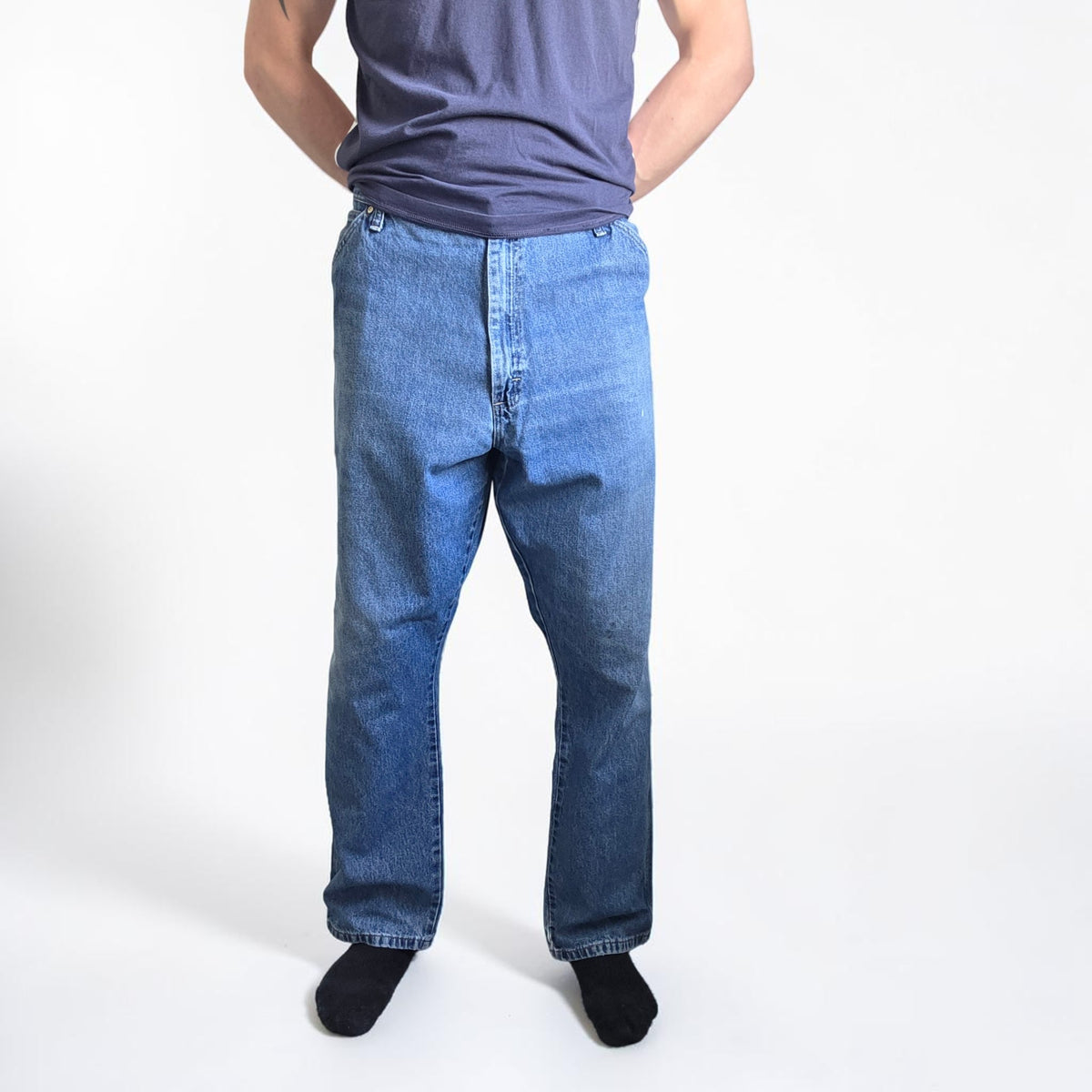 Wrangler Carpenter Jeans W39 L30 (W40 L30 Tag) Relaxed Fit Blue Men’s
