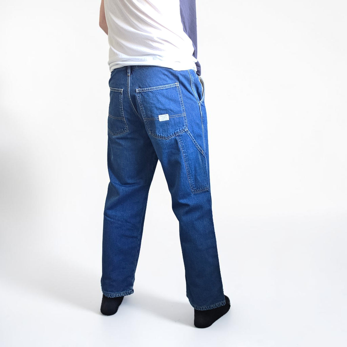 Gap Mechanic Carpenter Jeans W29 L30 Relaxed Fit Blue Fleece Lined Men’s