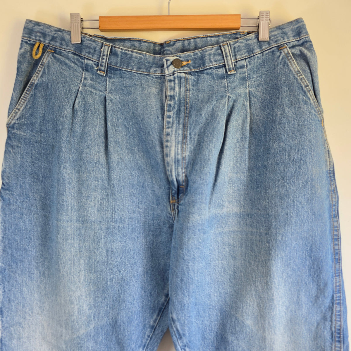 Wrangler Rugged Wear Carpenter Jeans W39 L30 (Tag 42x30) Relaxed Blue Vintage